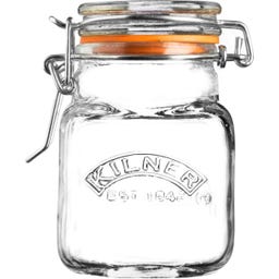 Gewürzglas, quadratisch mit Bügelverschluss 70 ml - 1 Stk