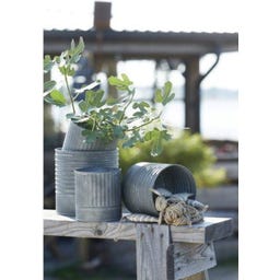Wikholm Pots de Fleurs Amira en Métal - Lot de 3 - zinc