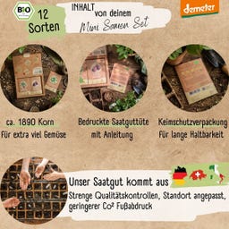 LOVEPLANTS Demeter Mini Gemüse Samen Set