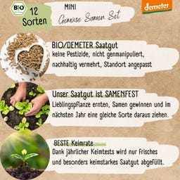 LOVEPLANTS Demeter Mini Gemüse Samen Set
