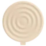elho ripple floorprotector 12,5 cm, pilzbeige