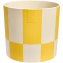 elho Topf blocks & stripes 15 cm - cremegelb
