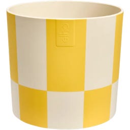 elho Topf blocks & stripes 15 cm - cremegelb