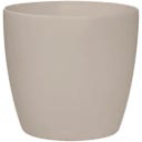 elho Pot Rond à Roulettes BRUSSELS - 40 cm - mushroom beige
