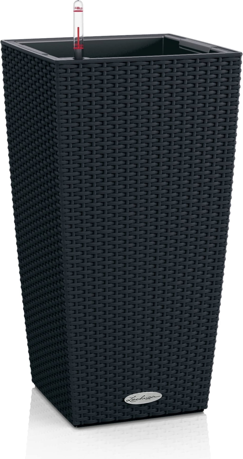 Lechuza CUBICO Cottage 40 Planter - Graphite Black