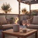 LIVLIG Outdoor Tischkamin - beige