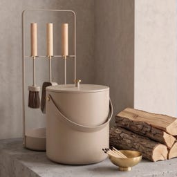 LIVLIG Ascheeimer - beige