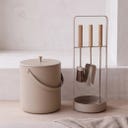 LIVLIG Ascheeimer - beige