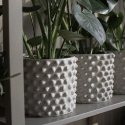 DBKD Blumentopf CLOUDY small - greige