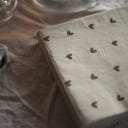 DBKD Serviette Herz - braun