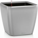 Lechuza Quadro Premium LS 28 Planter - Metallic Silver