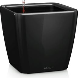 Lechuza QUADRO Premium LS 21 Planter - Black - High Gloss