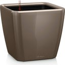 Lechuza QUADRO Premium LS 21 Planter - Taupe - High Gloss