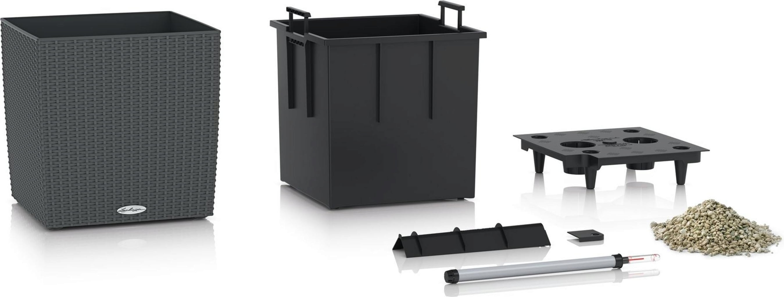 Lechuza CUBE Cottage 40 Självvattnande Kruka 