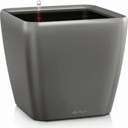Lechuza QUADRO Premium LS 43 Planter - Metallic Anthracite
