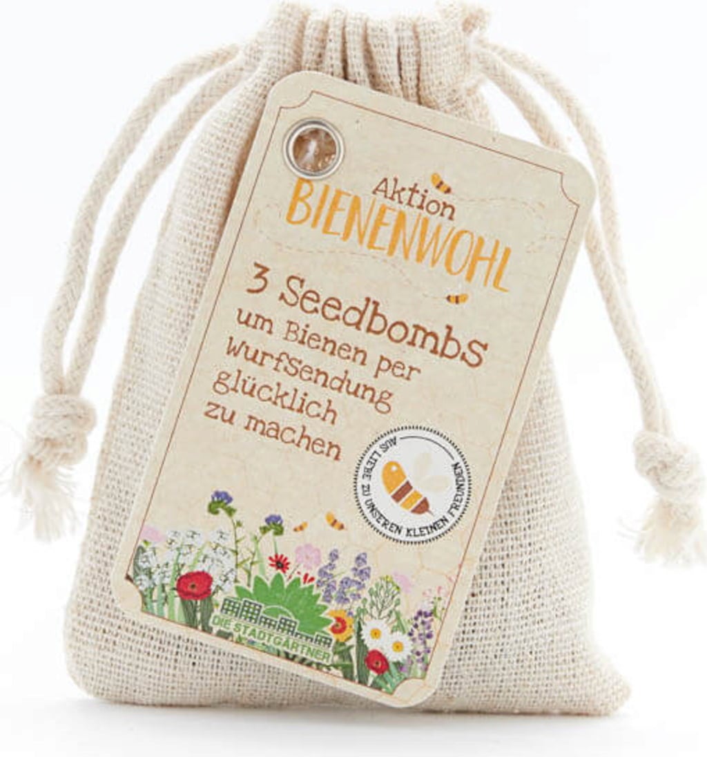 Die Stadtgärtner For the Bees - 3 Seed Bombs - 1 Pkg