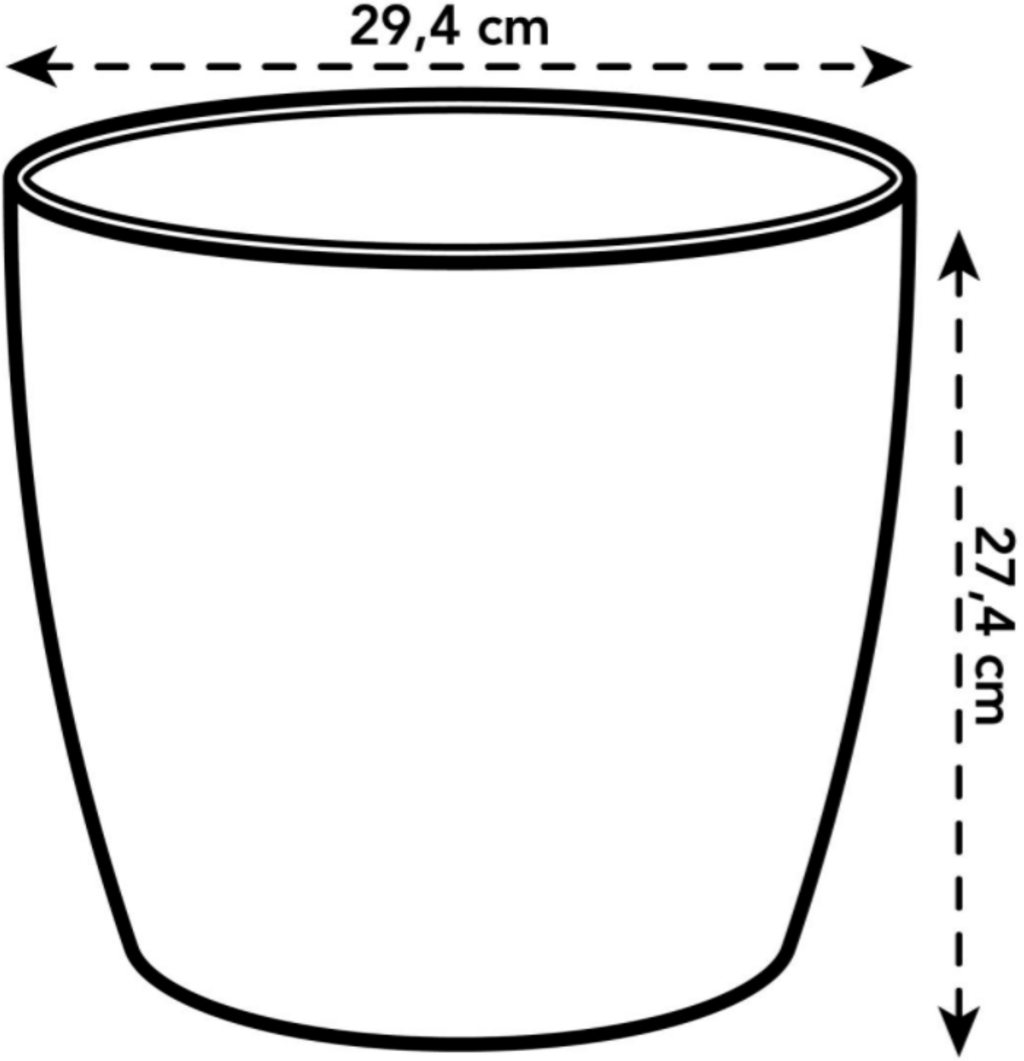 elho Cache-Pot Rond BRUSSELS - 30 cm