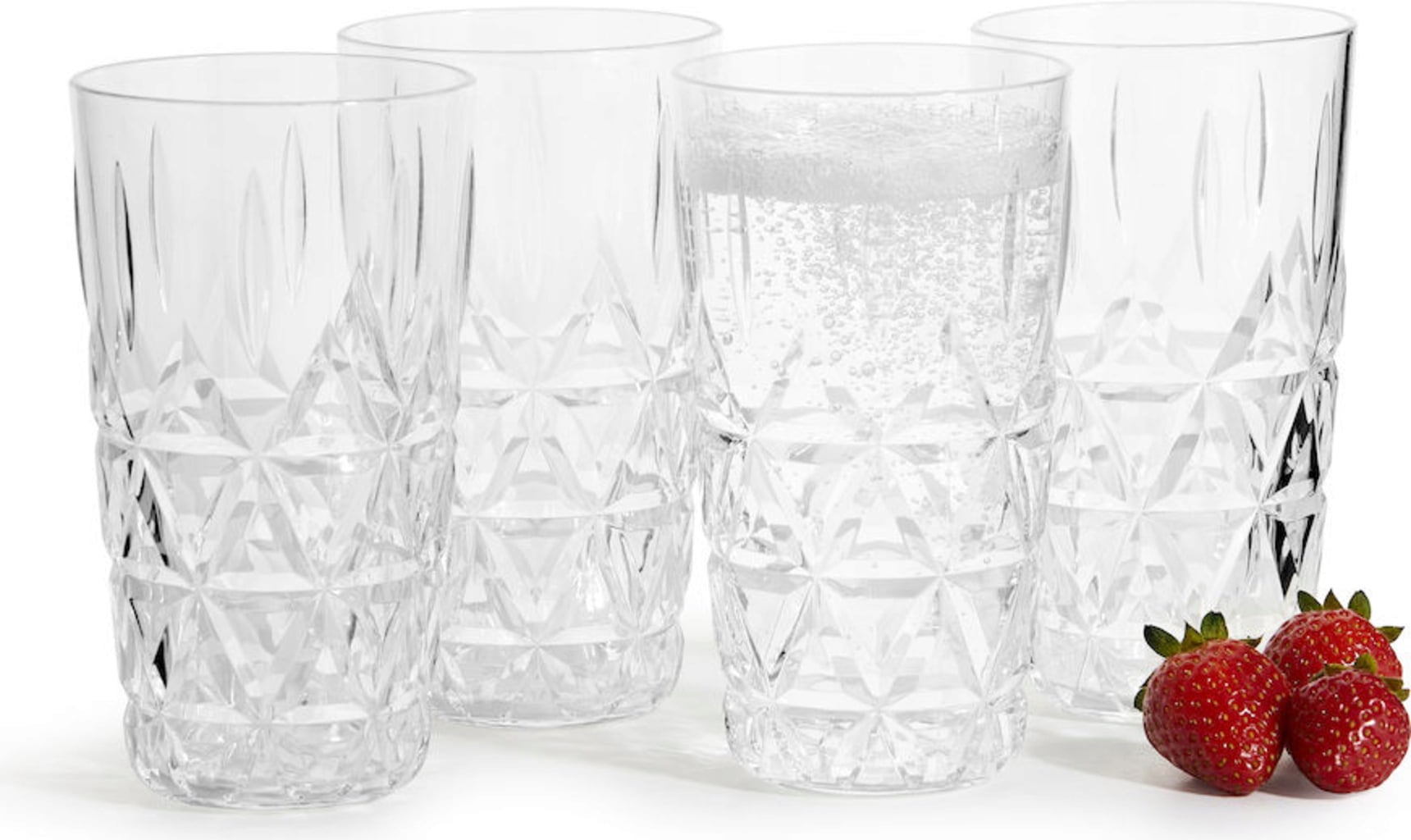 Ensemble de 4 Verres Universels de Pique-nique 40 cl - 1 kit