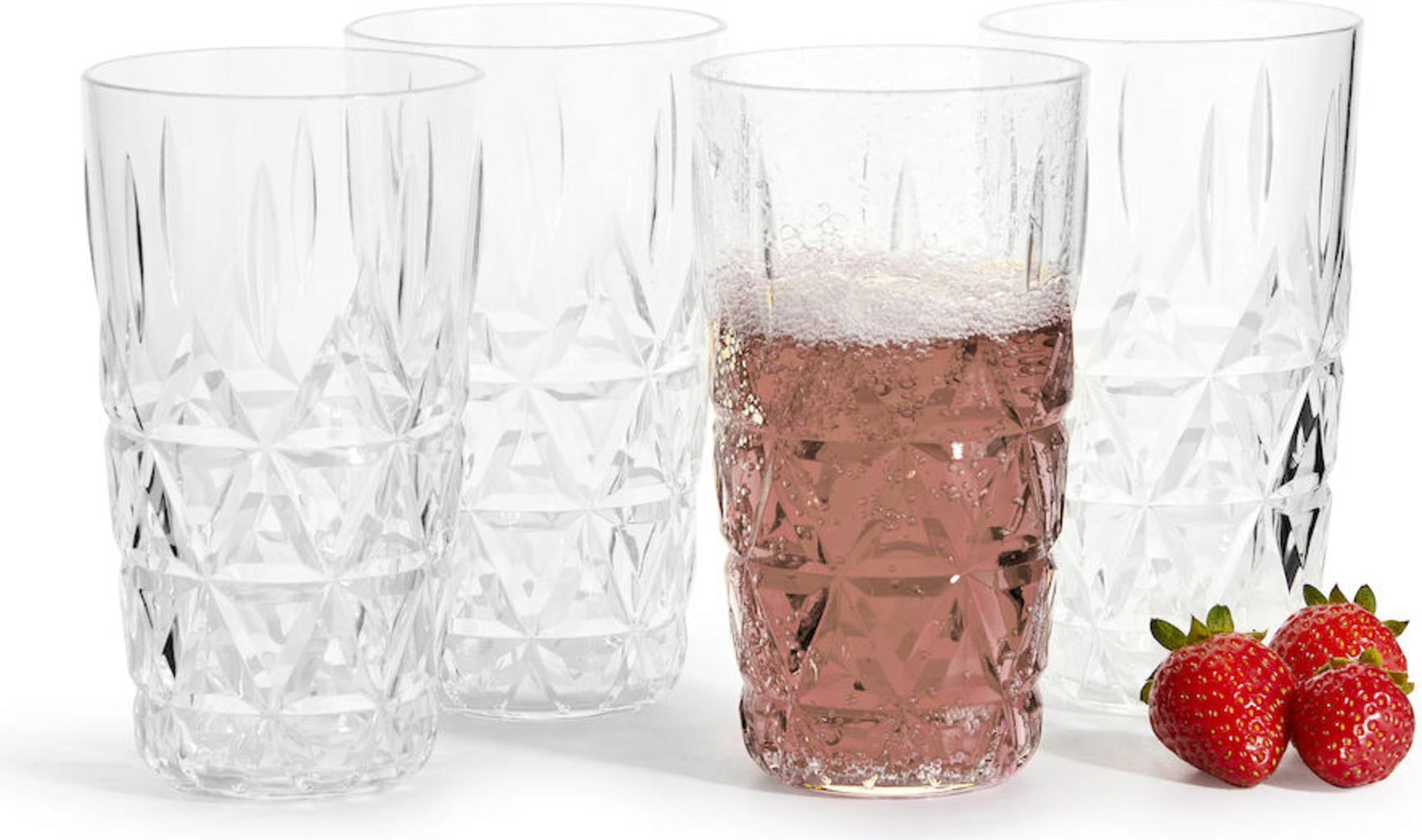 Ensemble de 4 Verres Universels de Pique-nique 40 cl - 1 kit