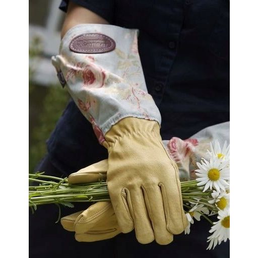 Bradleys Floral Rose Gloves - Blue