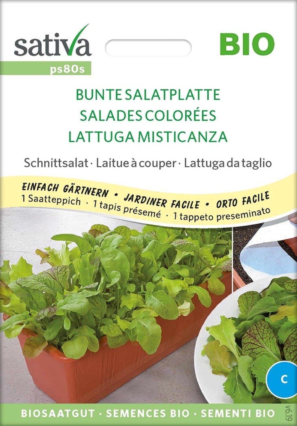 Sativa Ekološko solata  "Pisana solatna plošča"
