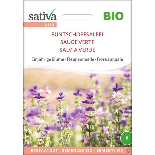 Sativa Organic Annual Salvia Horminum - 1 Pkg