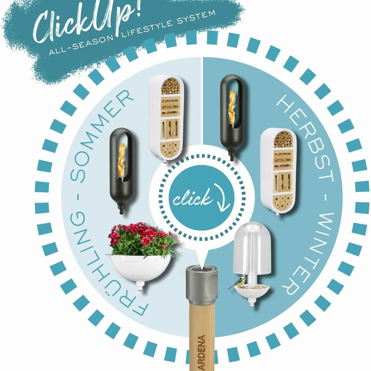 Gardena ClickUp! FireplaceTorch - 1 item