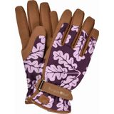 Burgon & Ball Záhradné rukavice "Oak Leaf" - Plum