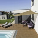 Windhager Auvent CAPRI Triangle 5x5x5m - Roseau