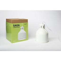 Venso E27 Lampskärm SAGA - Plug & Play - Vit