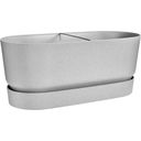 elho greenville Planter 60cm with Rollers - Living Concrete