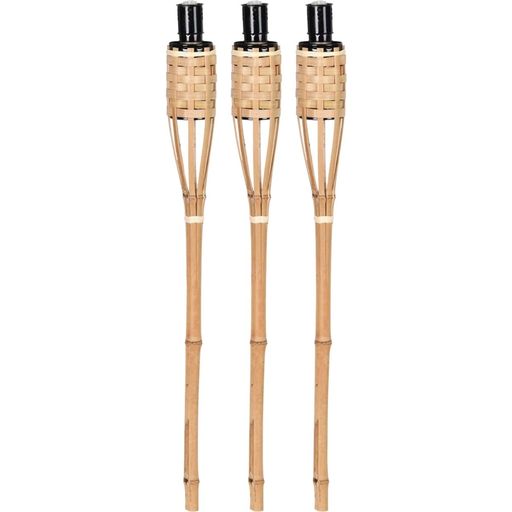Esschert Design Lot de 3 Torches en Bambou - 1 kit