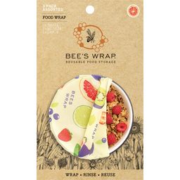 Bee's Wrap Bijenwasdoek Verse Vruchten Set van 3  - 1 Set