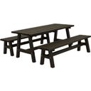 PLUS A/S Country Plank Furniture Set - Black - 1 Set