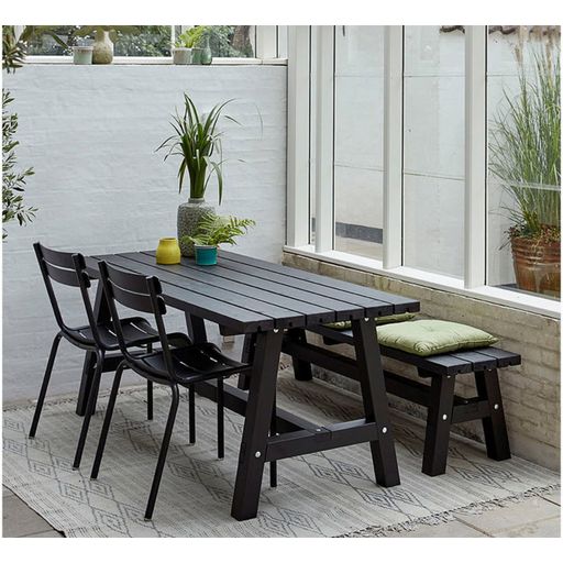 PLUS A/S Country Wooden Table - Black - 1 item