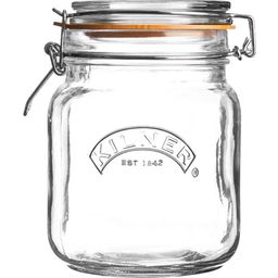 Kilner Eckiges Drahtbügelglas - 1 Liter