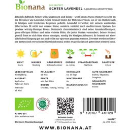 Bionana Bio valódi levendula - 1 csomag