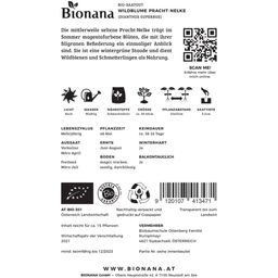 Bionana Biologische Wilde Bloemen - Prachtanjer  - 1 Verpakking