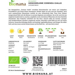 Bionana Melon „Cosenza Giallo“ bio - 1 opak.
