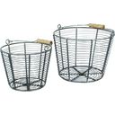 Strömshaga Wire Basket with Handle - Cone Shaped - S