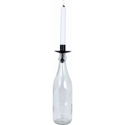 Strömshaga Candlestick for a Bottle - black