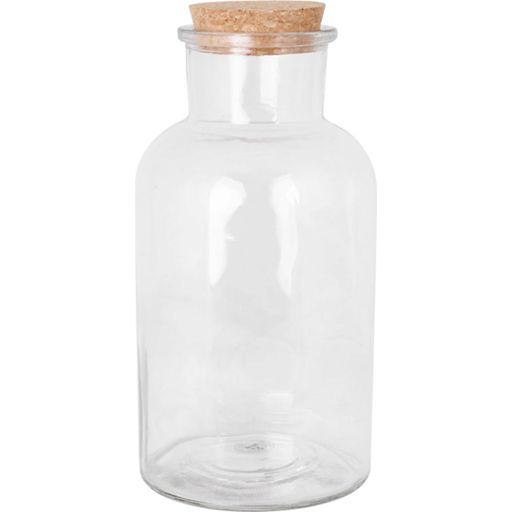 Strömshaga Glass Jar with a Cork Lid - L