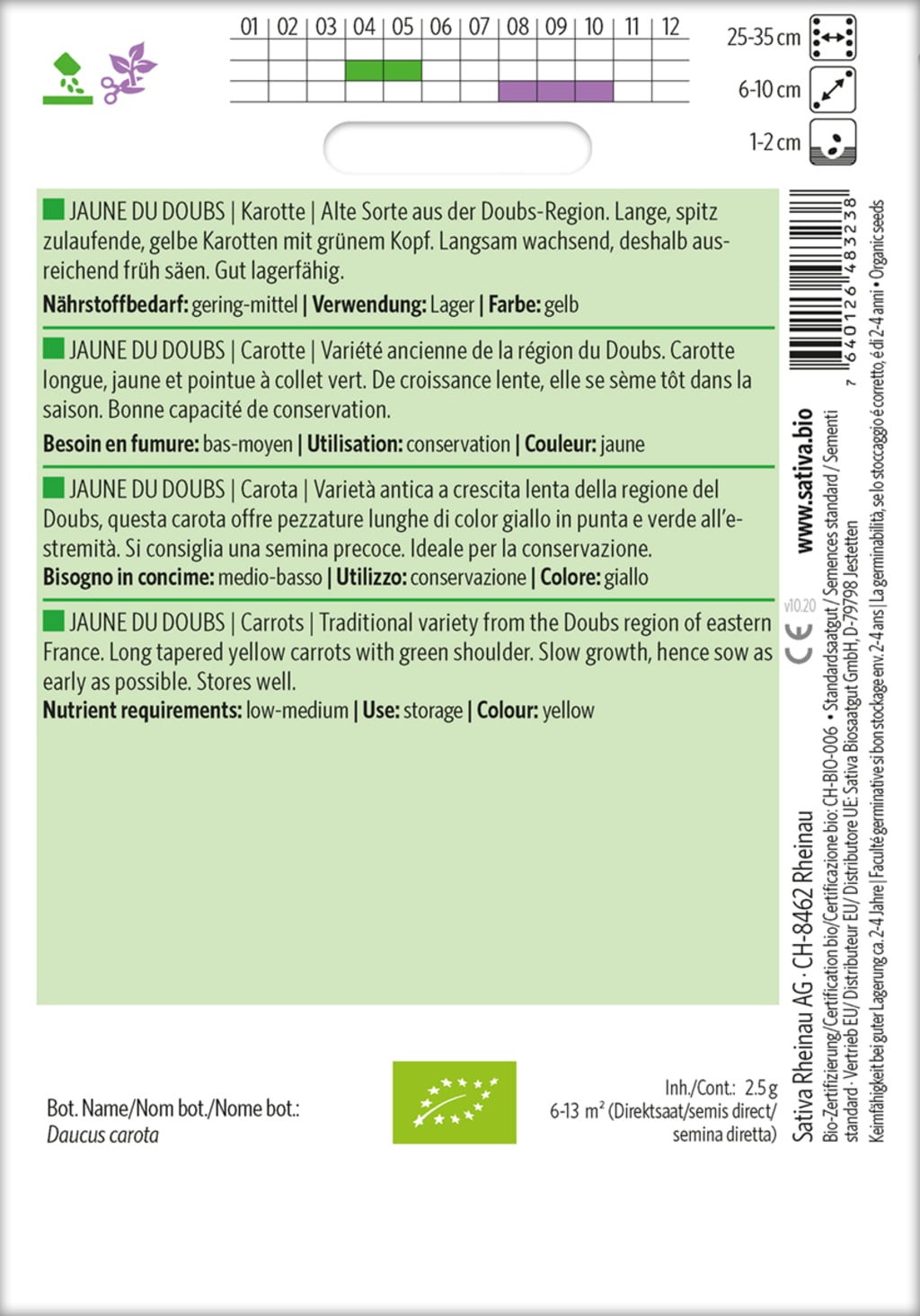 Sativa Carotte Bio 