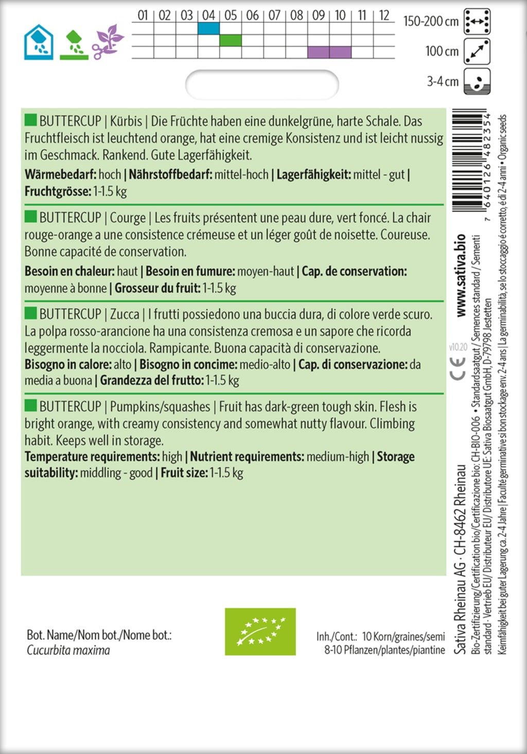 Sativa Courge Bio 