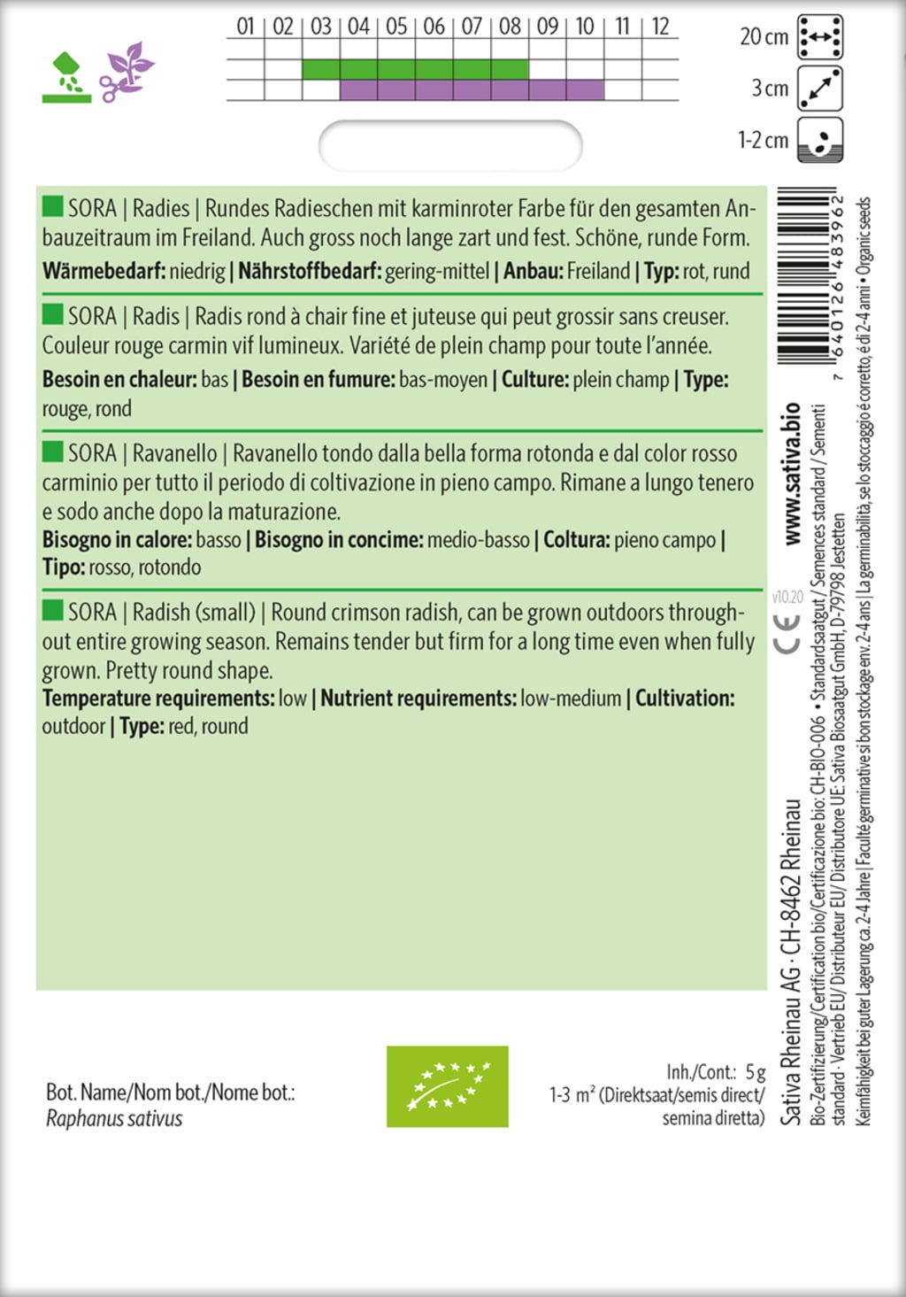 Sativa Bio Radies 