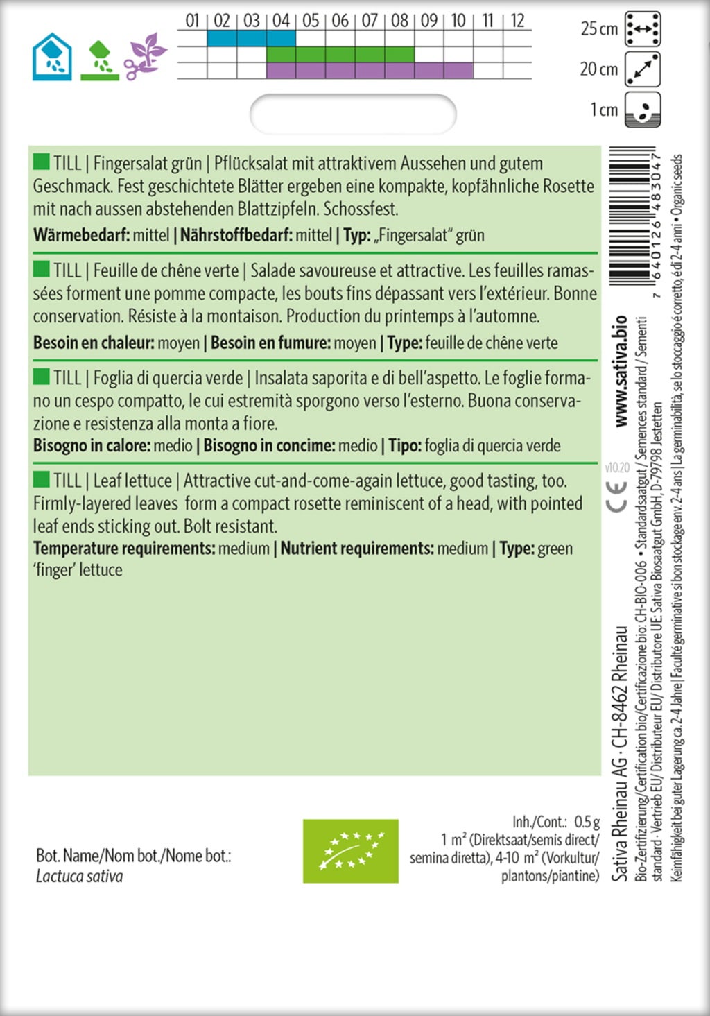 Sativa Bio zelena solata 