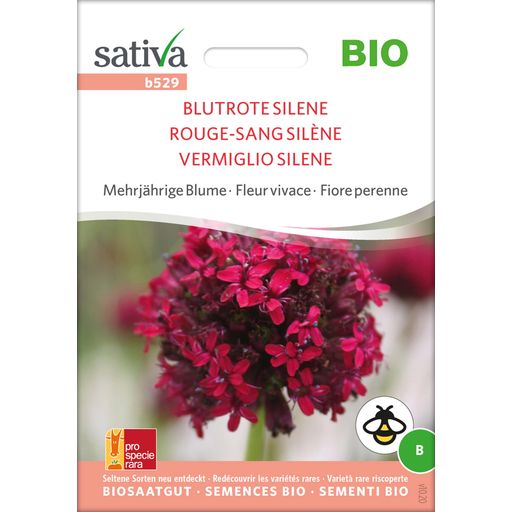 Sativa Organic Perennial Flower Crimson Silene - 1 Pkg
