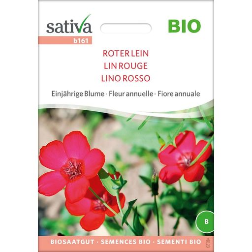 Sativa Organic Annual Red Flax - 1 Pkg