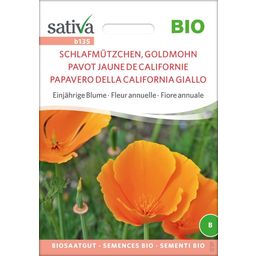"Schlafmützchen, California Poppy" Organic Annual Flower