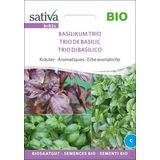 Sativa Biologische Basilicum Trio Zaadschijven